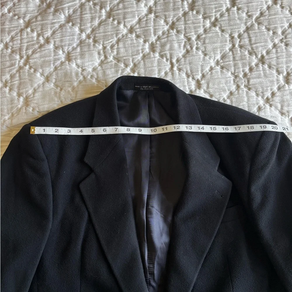 Gianfranco Ruffini ITALY Cashmere Blend Men’s Sz‎ 44L Black Sports Coat Blazer